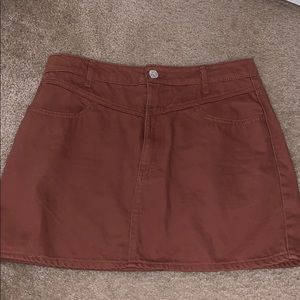 Forever 21 rust skirt